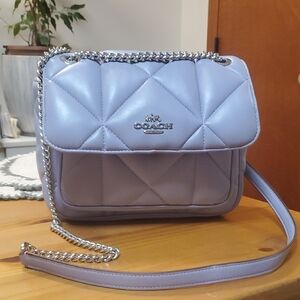Coach Light Purple Quilted Crossbody Bag